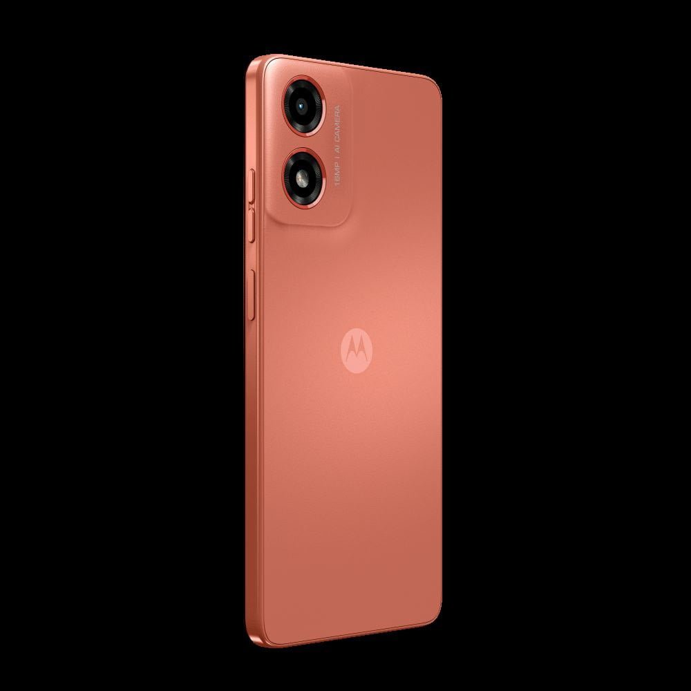 The image shows the rear panel of the 
Moto G54