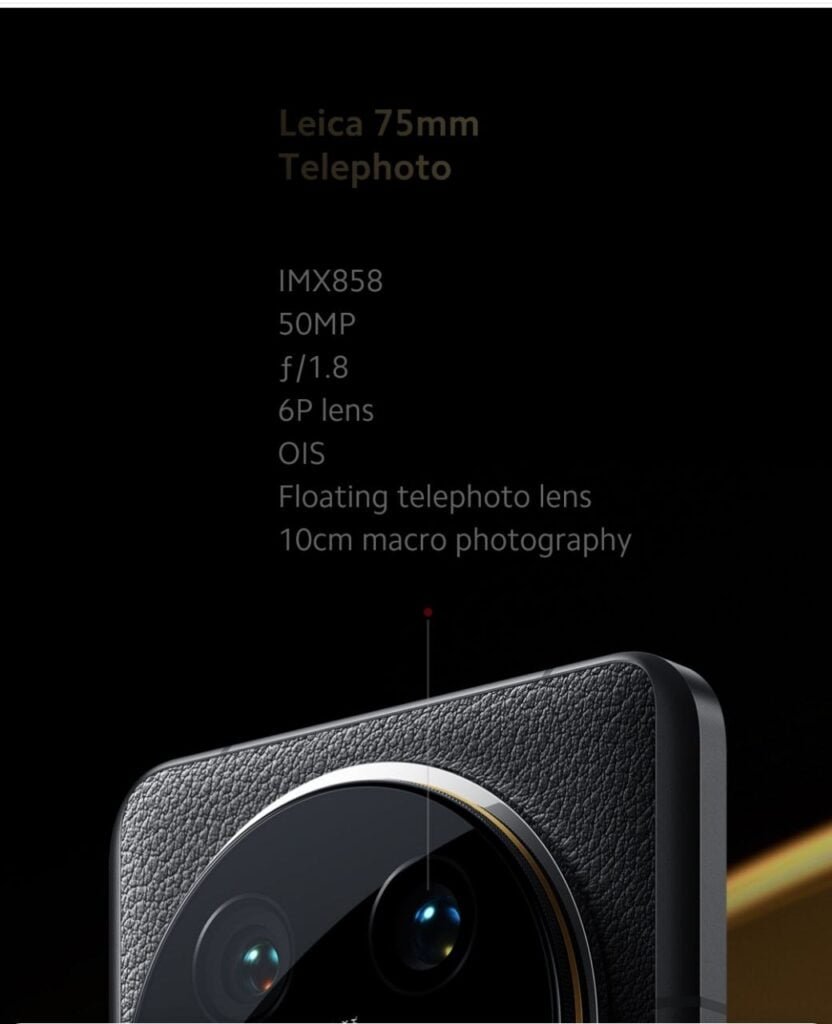 The image shows the camera details of the Xiaomi 14 ultra