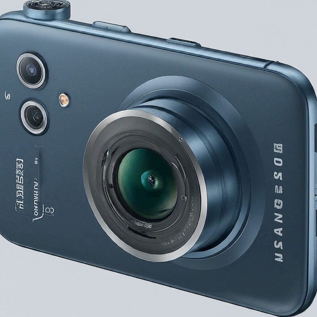 The image shows a camera in reference to the new camera system of Samsung Galaxy S25 Ultra 