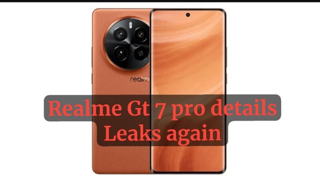 The image shows the Realme GT 7 pro