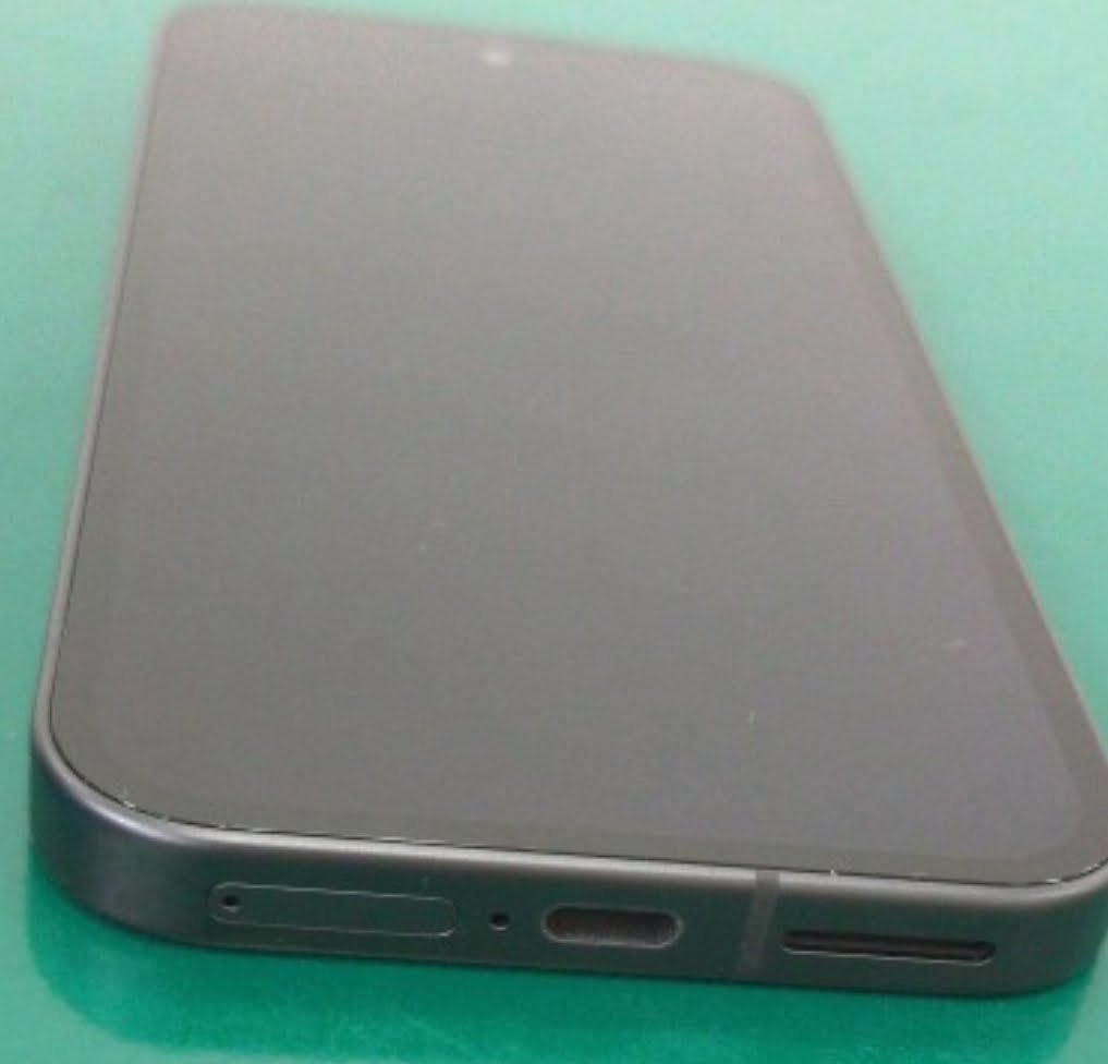 Front panel of the google pixel 9a showing the display