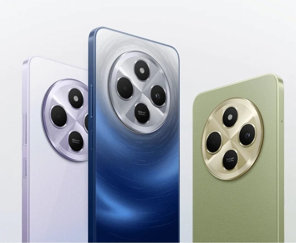 The Redmi 14 C in 3 colours Sage Green, Dreamy Purple, and Starry Blue colors