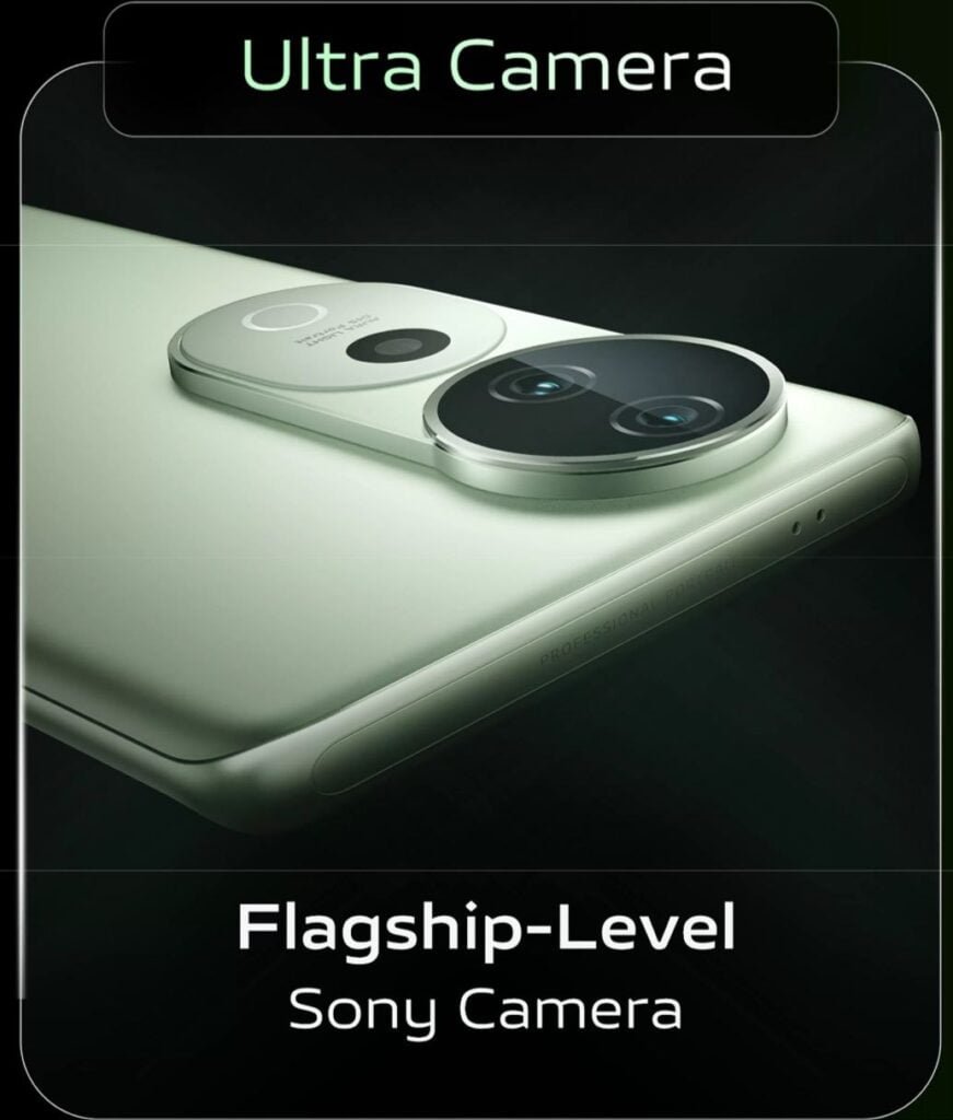 The image shows the camera setup of the Vivo T3 ultra