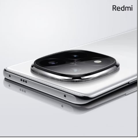 The image shows the camera module of redmi note 14 pro +