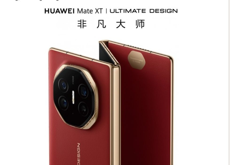 The image shows the Huawei Mate XT