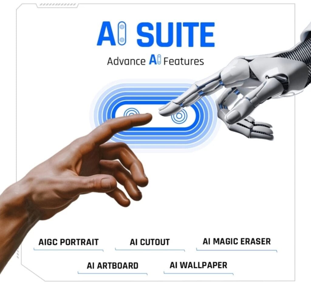 The image shows the AI suite