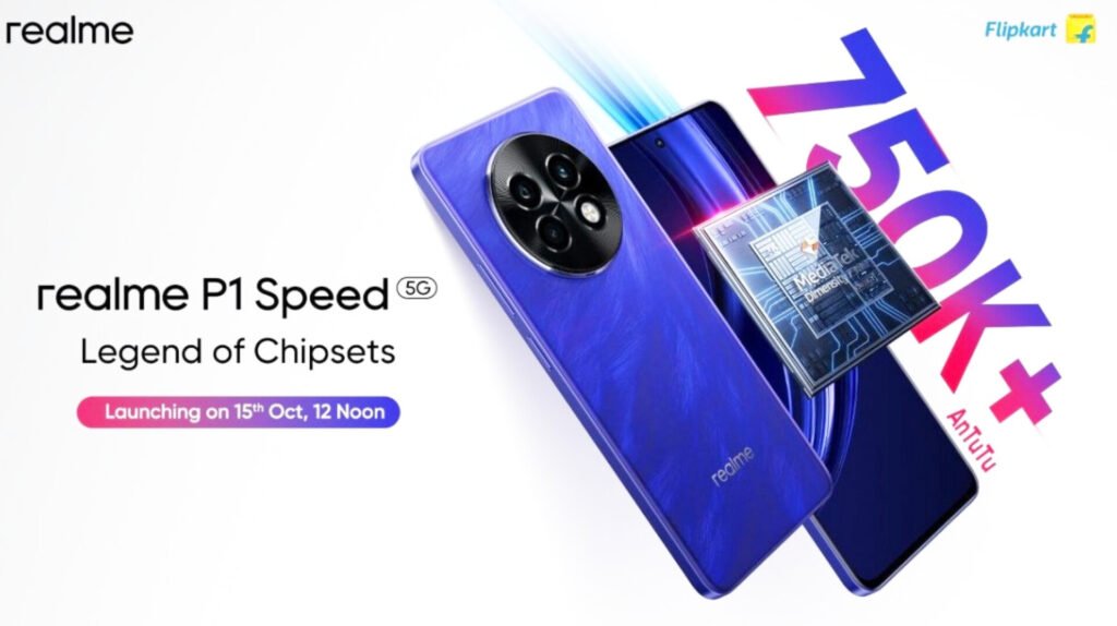 The image shows the Realme P1 Speed